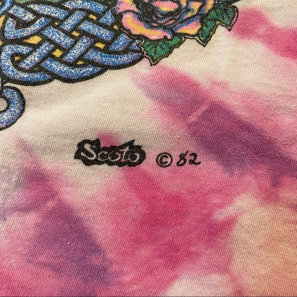 Super Rare Vintage 80's Grateful Dead Tie-Dye - Picture 3 of 10